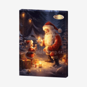 Adventní Kalendář 50g Santa Claus a Malý Santa